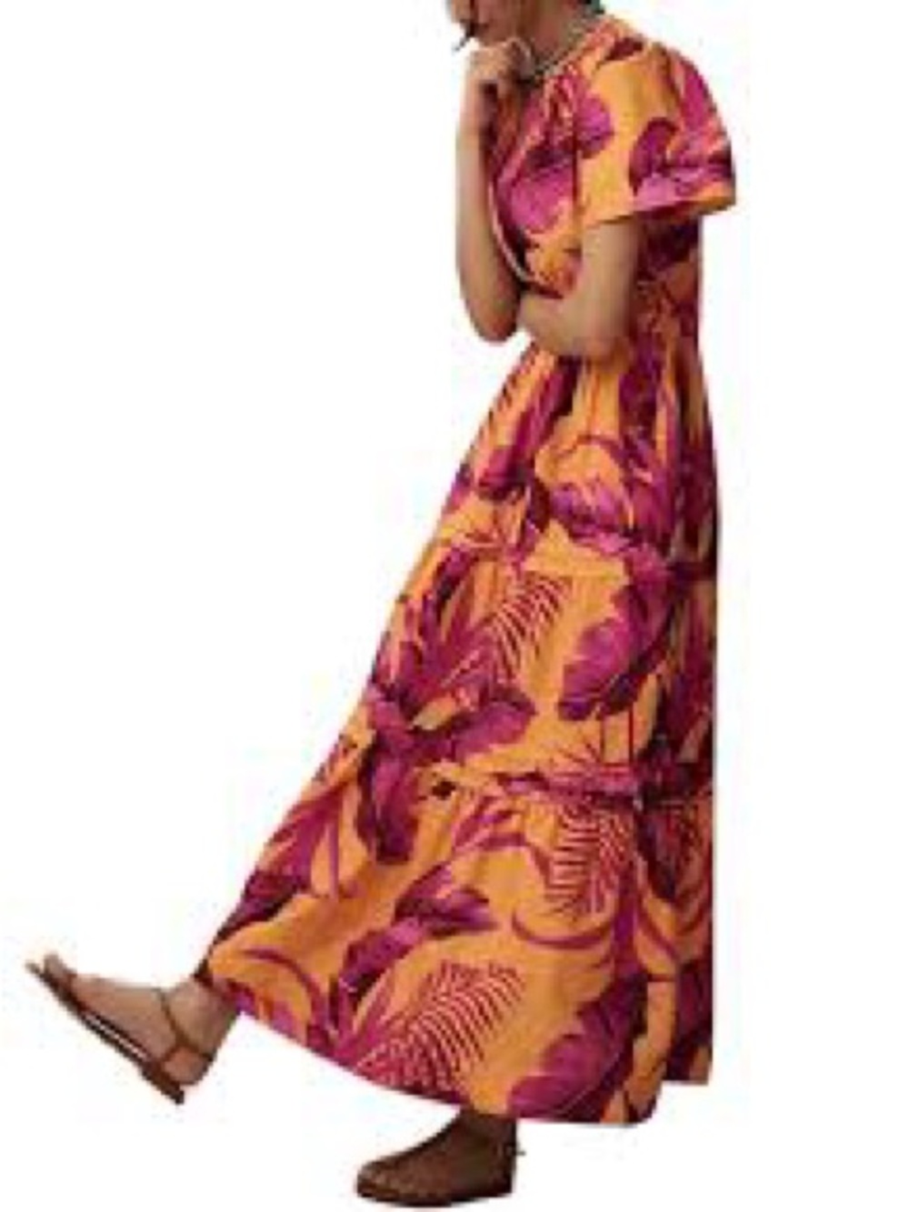 Anthropologie Somerset Tiered Maxi Dress - Picture 3 of 7